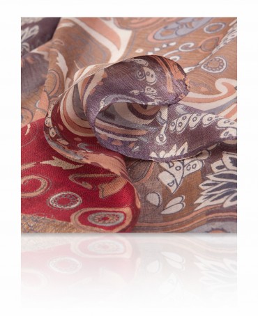 Палантин Женский SN-PAISLEY/DEEP.PURPLE